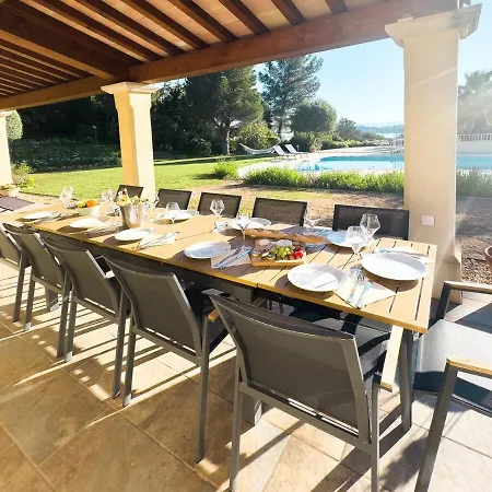Exclusive Authentic Riviera - Private Pool, Petanque Court, Panoramic Mediterranean Sea & Esterel Mountain Views Villa *