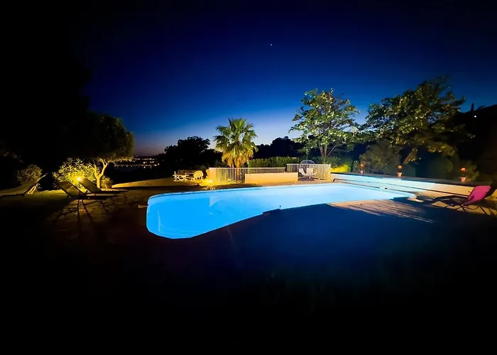 Exclusive Authentic Riviera - Private Pool, Petanque Court, Panoramic Mediterranean Sea & Esterel Mountain Views