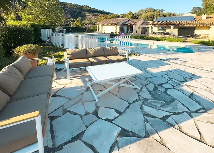 Exclusive Authentic Riviera - Private Pool, Petanque Court, Panoramic Mediterranean Sea & Esterel Mountain Views Villa